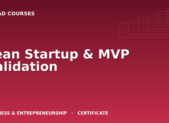 Lean Startup & MVP Validation cover