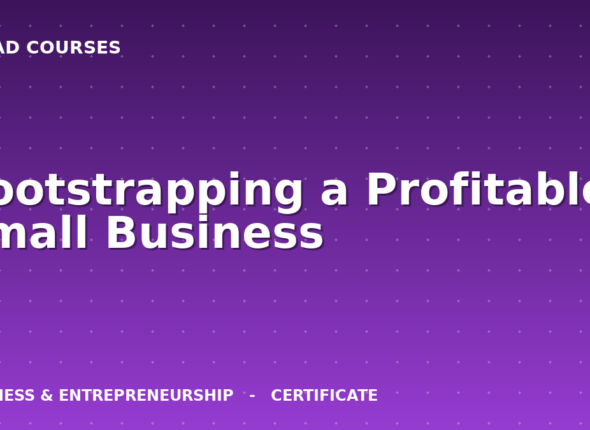 Bootstrapping a Profitable Small Business cover