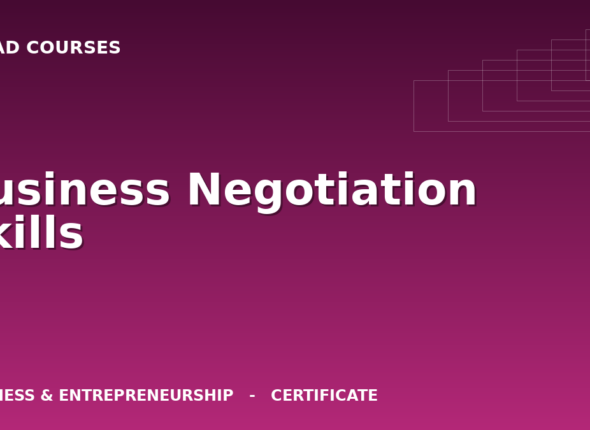 Business Negotiation Skills cover