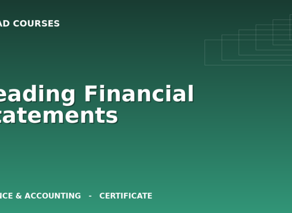 Reading Financial Statements cover