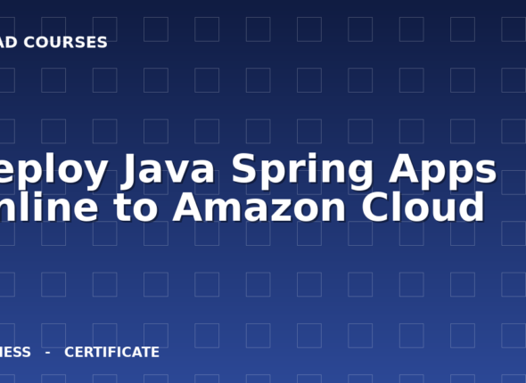 Deploy Java Spring Apps Online to Amazon Cloud cover