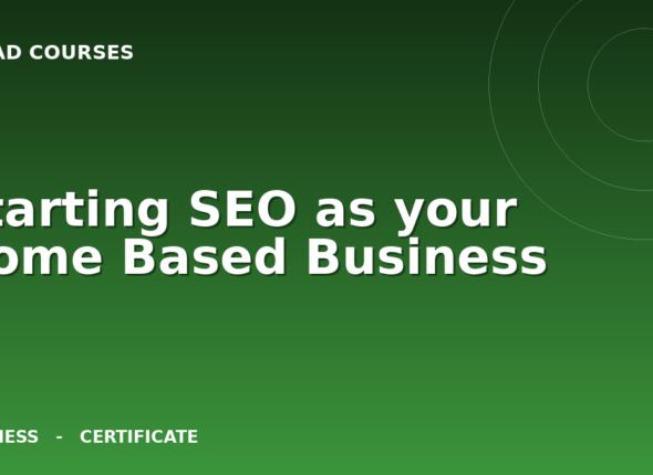 Starting SEO as your Home Based Business cover